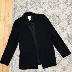 H&M Classic Black Blazer open front